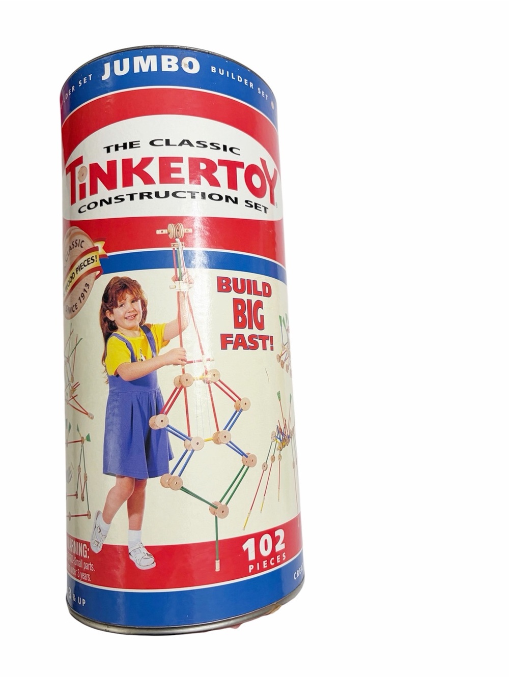 Tinkertoy | Vintage Wood Classic Construction Set Jumbo - Picture 7 of 13